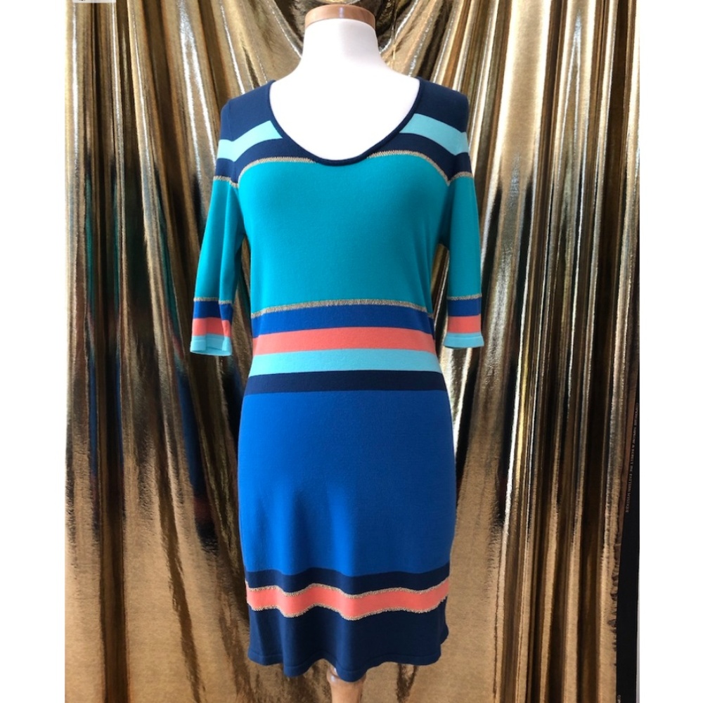 Torn by Ronnie Kobo Striped Tunic Sweater, Sz L